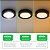 Kit 15 Painel Led Preto 12W Plafon Redondo Sobrepor Bivolt Depolux - Imagem 8