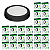 Kit 40 Painel Led Preto 12W Plafon Redondo Sobrepor Bivolt Depolux - Imagem 1
