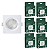 Kit 6 Spot de Led 7w Embutir Quadrado 11x11cm Fit Bivolt Depolux - Imagem 1