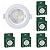 Kit 5 Spot de Led 5w Embutir Redondo 9x9cm Fit Bivolt Depolux - Imagem 1