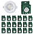 Kit 20 Spot de Led 5w Embutir Redondo 9x9cm Fit Bivolt Depolux - Imagem 1