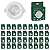 Kit 50 Spot de Led 5w Embutir Redondo 9x9cm Fit Bivolt Depolux - Imagem 1