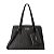 GUESS - BOLSA DE OMBRO ALÇA LATERAL - WOODELL SATCHEL LOGO BLACK - Imagem 2