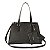GUESS - BOLSA DE OMBRO ALÇA LATERAL - WOODELL SATCHEL LOGO BLACK - Imagem 4