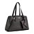 GUESS - BOLSA DE OMBRO ALÇA LATERAL - WOODELL SATCHEL LOGO BLACK - Imagem 1