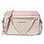 MICHAEL KORS - BOLSA TRANSVERSAL - JET SET PEQUENA COURO CORRENTE LOGO POWDER BLUSH - Imagem 1