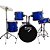 Bateria Acústica 2t Ebl Azul Com Banco Ny F1rst - Imagem 2