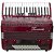 Acordeon 80 Baixos 37 Teclas Ta 8009 Vermelho Thommasi - Imagem 3
