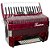 Acordeon 80 Baixos 37 Teclas Ta 8009 Vermelho Thommasi - Imagem 2