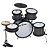 Bateria Infantil Luen Star Kids Preto - Imagem 2