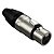 Conector Xlr Femea Wc 1003 Fl Bk Ni 3p Cabo Wireconex 05 Unidades - Imagem 2