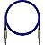 Cabo P10 para Guitarra e Instrumentos Kato P10 (M) / P10 (M) Azul 7 metros - Imagem 5