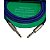 Cabo P10 para Guitarra e Instrumentos Kato P10 (M) / P10 (M) Azul 3 metros - Imagem 4