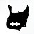 Escudo Para Baixo Jazz Bass Preto 3P Spirit 641-BK - Imagem 1