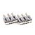 Saddles Ponte Guitarra Cromado (6 Peças) Spirit S3-105 CR - Imagem 1