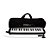 Escaleta PHX Musical 32 Teclas Mini KQ-32 Preta Com Bag - Imagem 1