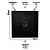 Kit Arandela Coax Ial Gp 70w 8r Quadrada Pt Leson - Imagem 5