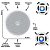 Kit Arandela Coaxial 6p 70w 8r Redonda Br Leson - Imagem 5