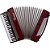 Acordeon 120 Baixos Ta 12020 Vermelho Thommasi - Imagem 1
