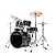 Bateria Completa (5 tambores) Bumbo 20 (Preta HBK) Tama Imperialstar IP50H6W-HBK - Imagem 2