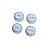 Knobs Andaluz Kb (kit C/2 Vol+2ton) Branco - Imagem 1