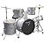 Bateria Acústica 2t Cromada Prata Com Banco Ny-f1rst - Imagem 1