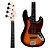 Contrabaixo Giannini GB-100 Jazz Bass Elétrico Passivo Sunburst/Turtle - Imagem 3