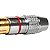 Conector Linha Rca Macho Profissional Vermelho Storm 10 Unidades - Imagem 4