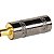 Conector P2 Stereo Metal Preto Gold Storm 10 Unidades - Imagem 4