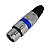 Conector Xlr Femea Linha Azul Corpo Metalico Storm 05 Unidades - Imagem 3
