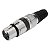 Conector Xlr Femea Linha Preto Corpo Metalico Storm 05 Unidades - Imagem 2