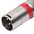 Conector Xlr Macho Linha Vermelho Metalico Storm 05 Unidades - Imagem 3