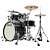 Bateria Shell Pack (4 tambores) Bumbo 22 (Piano Black) Tama Starclassic Maple MA42TZS-PBK - Imagem 2