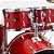 Bateria Completa (5 tambores) Bumbo 22 (Vermelha BRM) Tama Imperialstar IP52H6W-BRM - Imagem 4