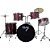 Bateria Acústica 2t Pr Sp Wine Sparkle Vinho Com Banco Ny F1rst - Imagem 2