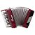 Acordeon 48 Baixos 26 Teclas Ta 4803 Vermelho Thommasi - Imagem 1