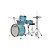 Bateria Shell Pack (4 Tambores) Azul Aqua Blue Tama Club-Jam LJK48S-AQB - Imagem 2