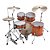Bateria Shell Pack (5 Tambores) Bumbo 20 (Tangerine Lacquer Burst) Tama Superstar Classic CL50RS-TLB - Imagem 3