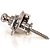 Trava Correias De Instrumentos Cromada (Par) Spirit H5150_40 - Imagem 1