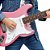 Guitarra Elétrica Infantil Kids Profissional Teg 30 Rosa Thomaz - Imagem 7