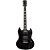 Guitarra Elétrica Sg De Madeira Maciça Thomaz Teg 340 Preto - Imagem 1