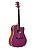Violão Tagima Safir Pink Glitter EQ Aço Cutaway All Sapele DPSK - Imagem 1