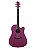 Violão Tagima Safir Pink Glitter EQ Aço Cutaway All Sapele DPSK - Imagem 4