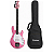 Contrabaixo Waldman MB110 MLP/B Metallic Pink 4 Cordas com Bag - Imagem 1