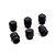 Knob Chaves Seletoras Guitarra Tele (6 Peças) Spirit PTE-BK - Imagem 1
