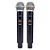 Microfone Dylan Sem Fio DW-602 MAX Duplo UHF com 2 Bastões - Imagem 3