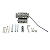 Kit Ponte Floyd Rose Flutuante com Lock Nut Cromada PFR-CR - Imagem 1