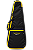 Capa Bag Dupla Bombags Lift para 2 Guitarras Reforçada Preta e Amarela - Imagem 1
