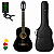 Kit Violão Nylon Harmonics Preto para Estudantes Iniciantes, com Capa, Afinador e Palheta - Imagem 1
