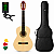 Kit Violão Nylon Harmonics Natural para Estudantes Iniciantes, com Capa, Afinador e Palheta - Imagem 1